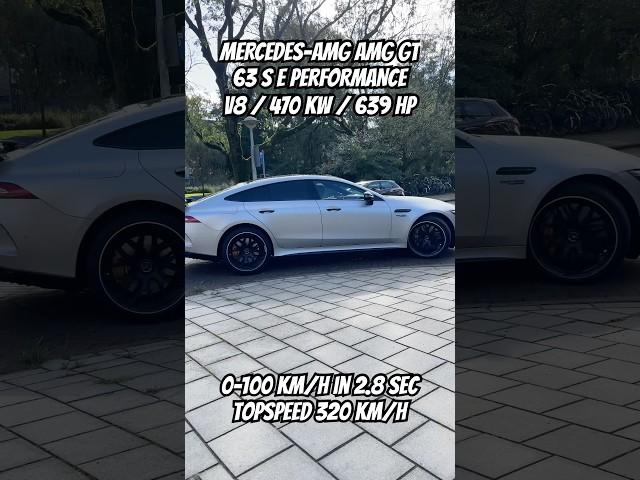 This MERCEDES-AMG AMG GT 63 S E PERFORMANCE has insane numbers on acceleration!!! #shorts