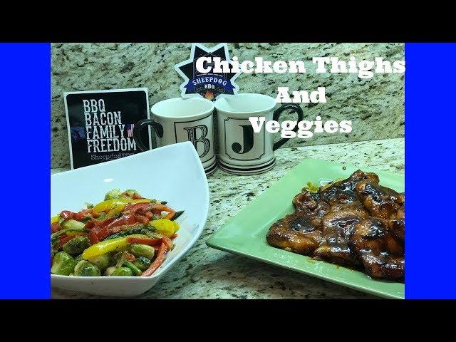 Josh and Babe Cook Chicken Thighs and Veggies with SheepDog BBQ
