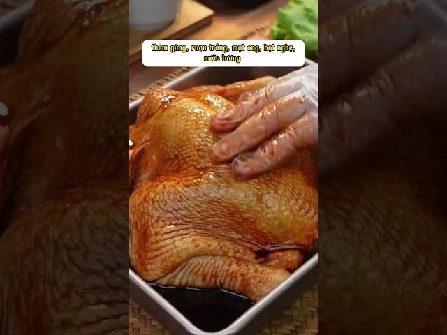 Công thức nướng gà nguyên con bằng nồi chiên không dầu #airfryer #home #food
