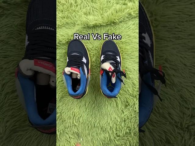 Real Vs Fake Union Jordan 4 #sneakerhead #sneakers #viral