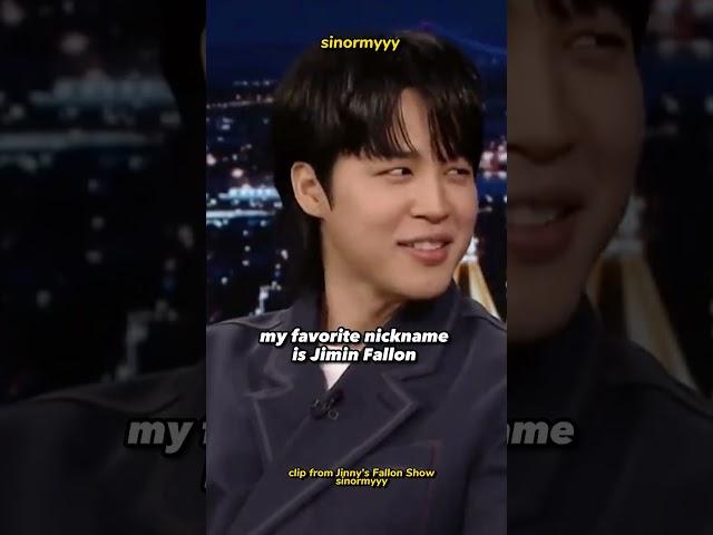 Jimin's attending English class Very fluent on Jimmy Show  #jimin #jimmyfallon #jiminenglish !