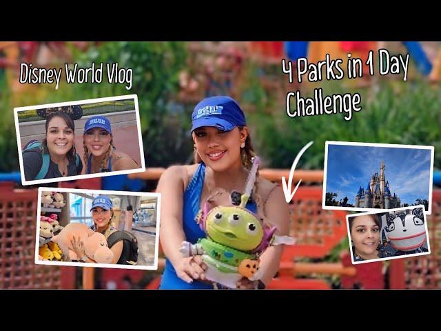 Disney World 4 Parks in 1 Day Challenge | Ultimate 2024 Guide to Rides, Snacks & Fun!