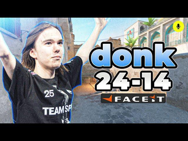 MAJOR MVP DONK (24-14) with kyousuke, Magnojez (Dust2) FACEIT Ranked #CS2 #POV