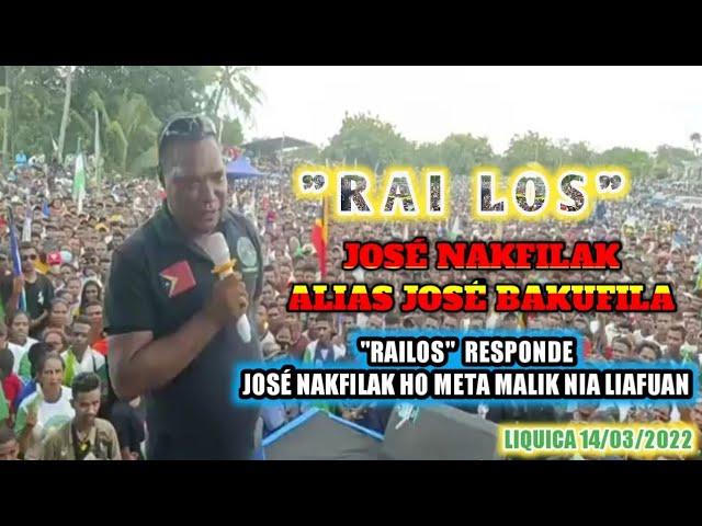 "RAILOS" RESPONDE || JOSÉ NAKFILAK HO META MALIK NIA LIAFUAN INSULTA 