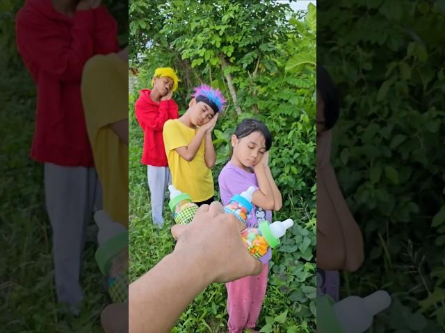 Sharing milk bottle candy #shorts #abilfatankey