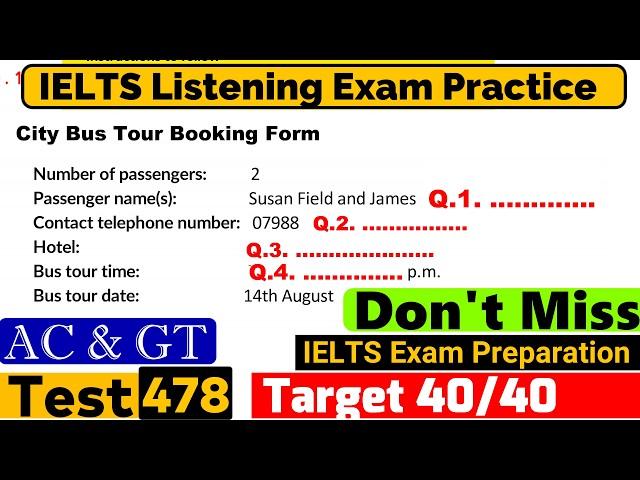 IELTS Listening Practice Test 2024 with Answers [Real Exam - 478 ]