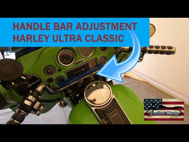Harley Davidson Handle Bar Adjustment-simple and fast- Electra Glide Ultra Classic | Techn' Moto