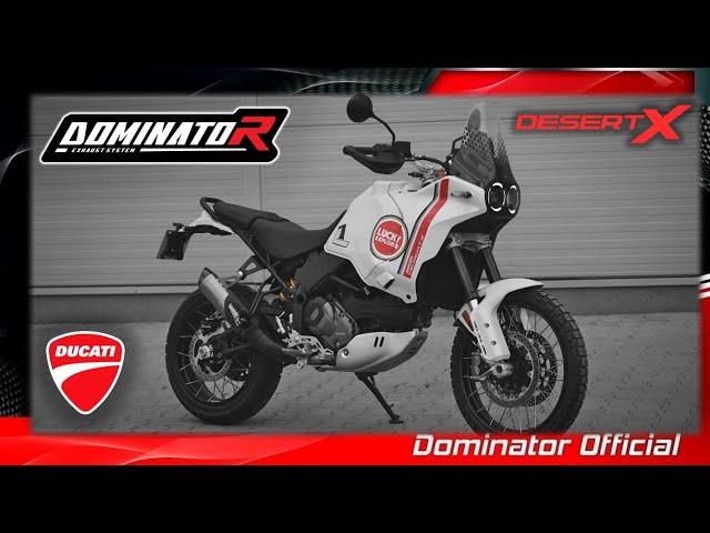 Ducati DesertX ️ Dominator Exhaust Sound | DYNO Test | Loud Muffler