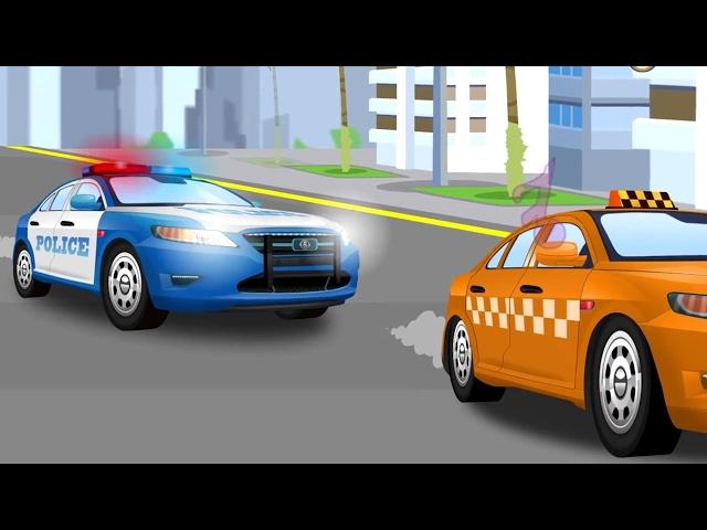 Voiture de police - Dessins animés pour bébés - Partie 3