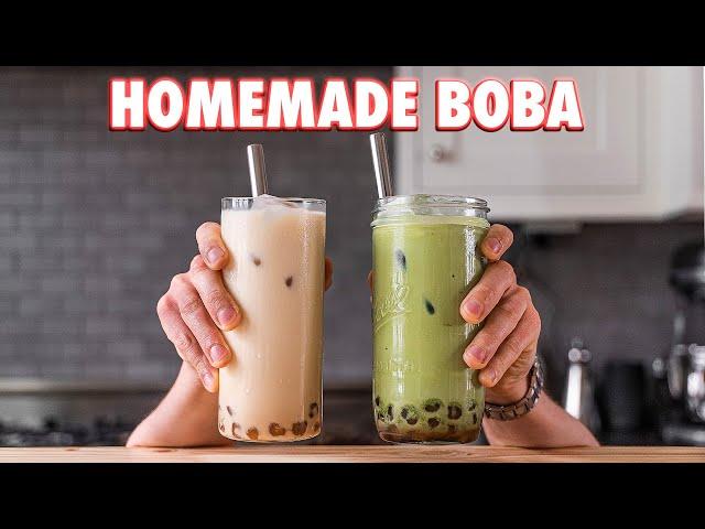 Perfect Boba Tea Completely from Scratch (2 Ways)