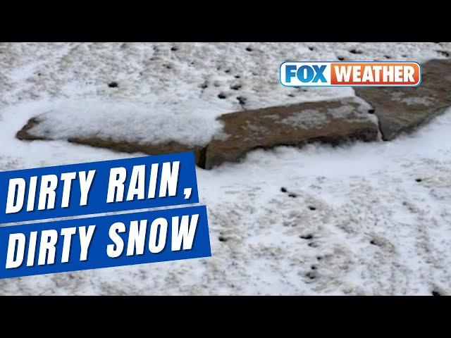 Dirty Rain, Snow Caused By Southern Plains Dust Storm Shower Great Lakes Region