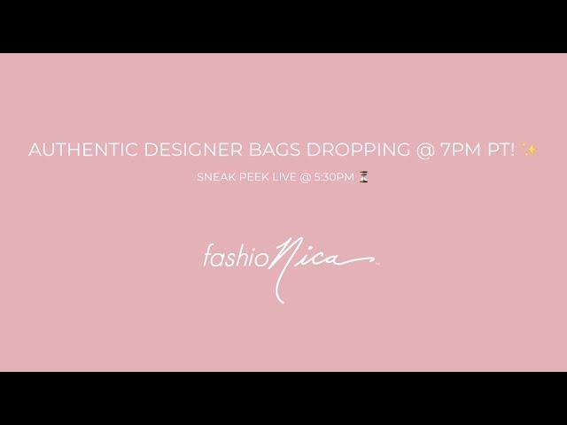 Live FashioNica Bag Drop  6/19 @5:30pm PT