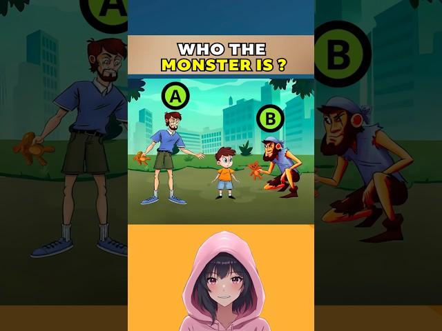 Who the monster is ? #puzzle #brainteaser #quiz #logicpuzzle #mystery #logicpuzzle #riddle