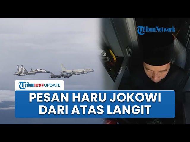 Pulang ke Solo Dikawal Jet Tempur, Jokowi Sampaikan Pesan Haru kepada TNI dari Atas Langit