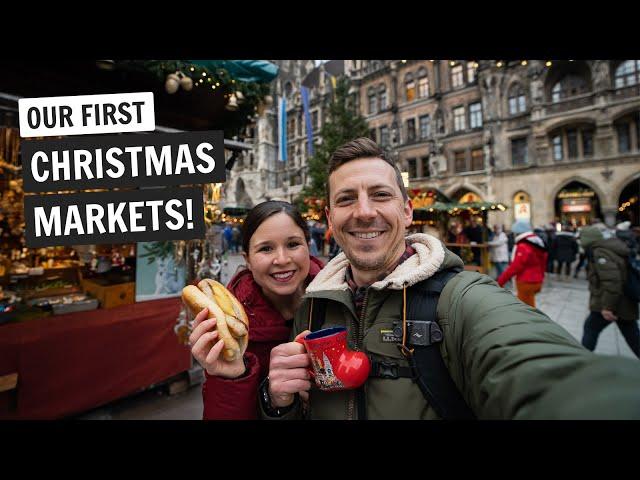 We visited our first German CHRISTMAS MARKETS!  (Munich, Germany)