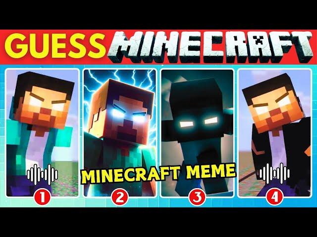 Guess Minecraft Animated Songs & Memes ~ Ultimate Minecraft Movie Quiz | Herobrine,Creeper,APT, FNAF