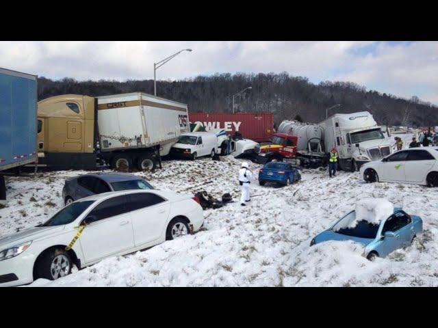 Minnesota Buried Today! Heavy Snow Storm Causing Traffic Incident in Minneapolis