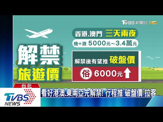 港澳疫情緩！　行程早備好　旅行社盼「8月」解禁