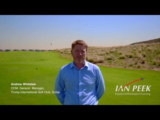 Andrew Whitelaw talks about Ian Peek's performance coaching for business