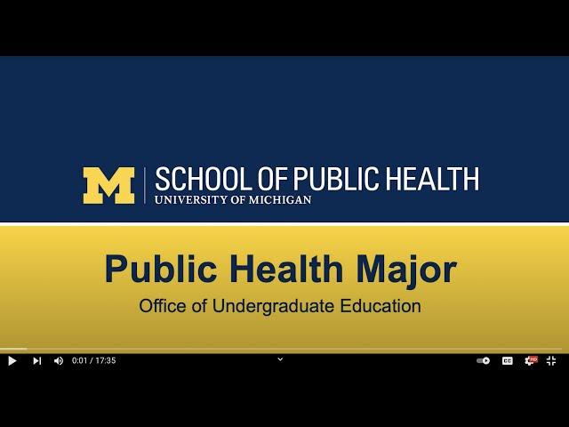 Undergraduate Information Session | Michigan Public Health