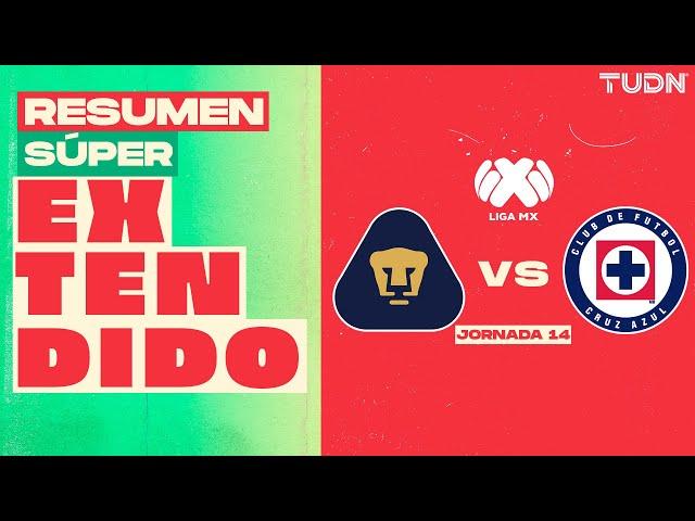 RESUMEN SÚPER EXTENDIDO | Pumas vs Cruz Azul | Liga Mx -Apertura 2024 - Jornada 14 | TUDN