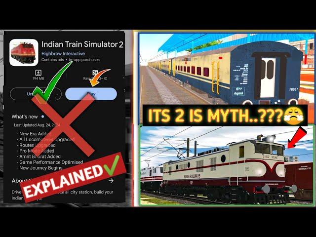 Indian Train Simulator 2 New Update | Is ITS 2 is Myth ? | Full Explained Video | Ishu K Tech