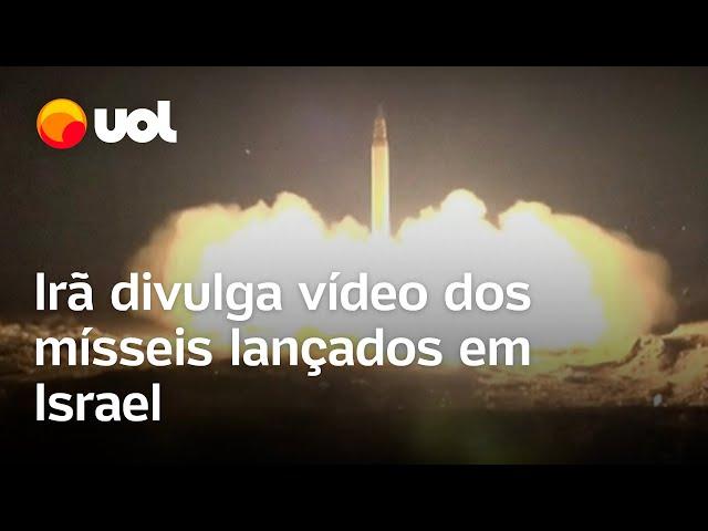 Vídeo divulgado pelo Irã mostra mísseis lançados em ataque a Israel; veja