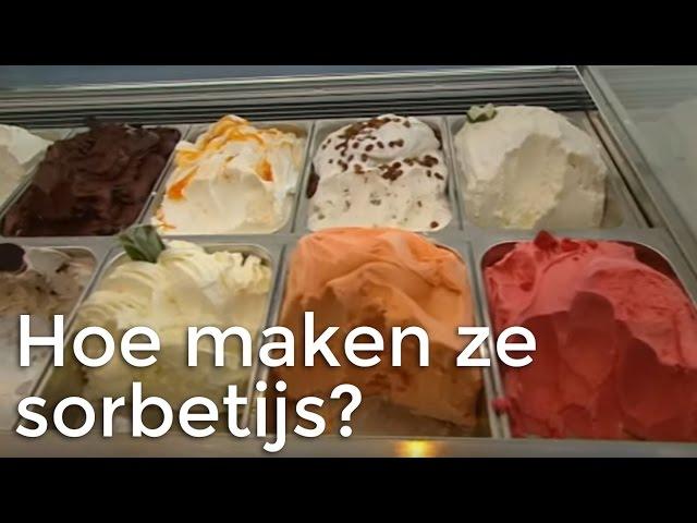 Hoe wordt sorbetijs gemaakt?