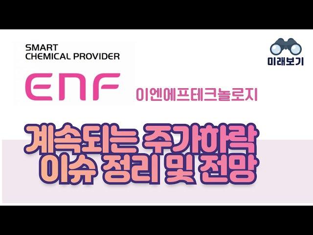 이엔에프테크놀로지(ENF) 이슈 정리 및 전망