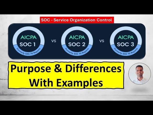 SOC 1 vs SOC 2 vs SOC 3 | Overview, Purpose, Differences, Examples, Benefits - All discussed 