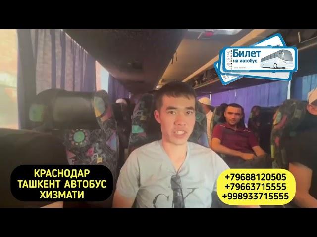 Краснодар Ташкент автобус Krasnodar Toshkent avtobus