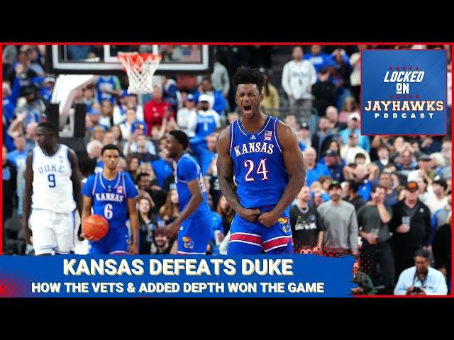 RECAP: Kansas Jayhawks Defeat Duke Behind KJ Adams & Dajuan Harris Despite Hunter Dickinson Ejection