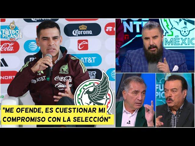 RAFA MÁRQUEZ OFENDIDO tras ser CUESTIONADO en presentación junto a JAVIER AGUIRRE | Futbol Picante