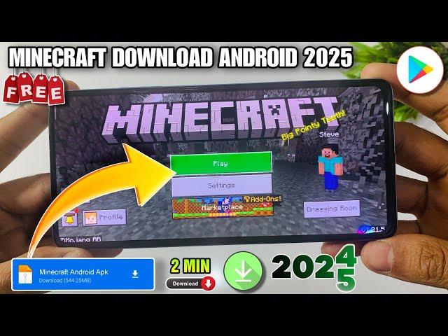 MINECRAFT DOWNLOAD ANDROID 2025 | HOW TO DOWNLOAD MINECRAFT FOR FREE | MINECRAFT KAISE DOWNLOAD KARE