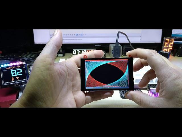 Case for the Makerfabs ESP32 with 3.5" TFT Touch Scr. to be CNC milled out of aluminum or 3D printed