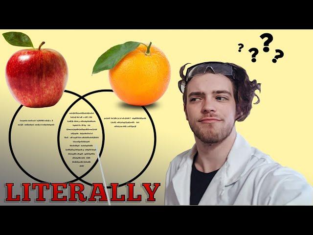 Have You Ever Heard Of Comparing Apples To Oranges (COMEDY)