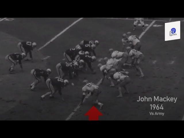 John Mackey College Game Highlight...Colts Hall of Fame TE...Senior Year @Syracuse 1962 vs Army