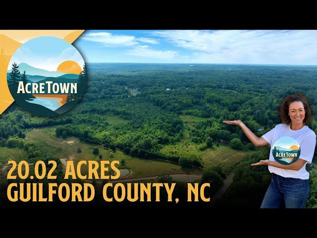 NORTH CAROLINA LAND FOR SALE | 20 acres | 20 mins from Greensboro | No Floodplain, Level, Cleared