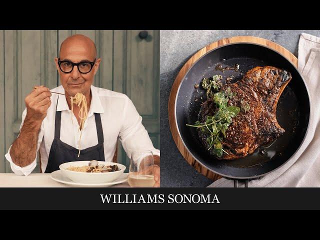 Stanley Tucci Makes Steak Oreganato | Tucci™ by GreenPan™ Exclusively at Williams Sonoma