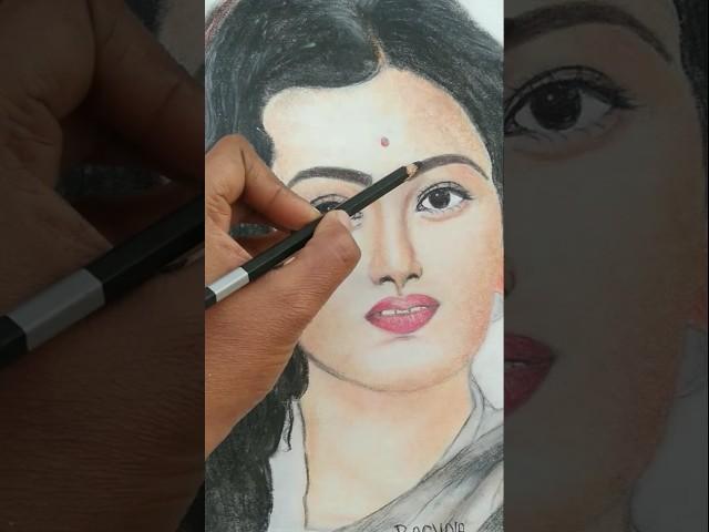 Heroine Madhuwala ji#created by Rachna Gupta#colour#drawing#art