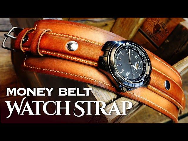 Making a Leather Watch Strap & Money Cuff from scratch