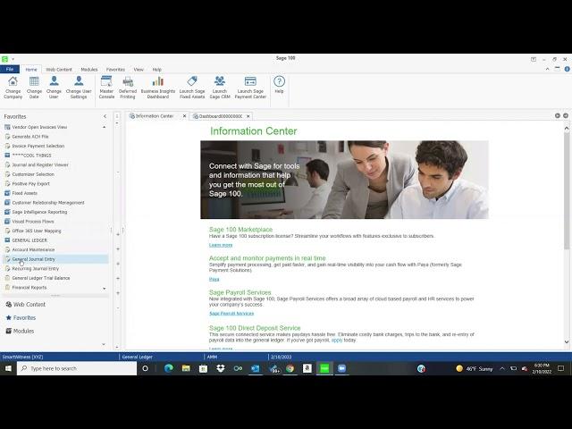 Sage 100 ERP | Sage 100 General Ledger
