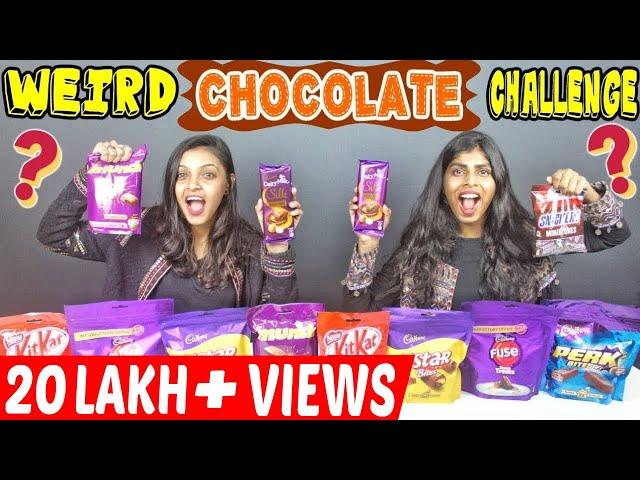 WEIRD CHOCOLATE EATING CHALLENGE | GIRLS DAIRY MILK SILK CHOCOLATE EATING COMPETITION (Ep-190)