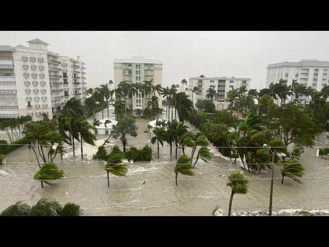 Hurricane Ian floods streets in Naples