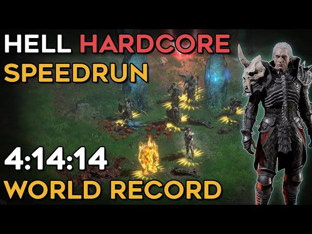 WORLD'S FASTEST HELL HARDCORE NECRO SPEEDRUN - 4:14:14 IGT | 4:24:13 RTA | DIABLO 2 RESURRECTED