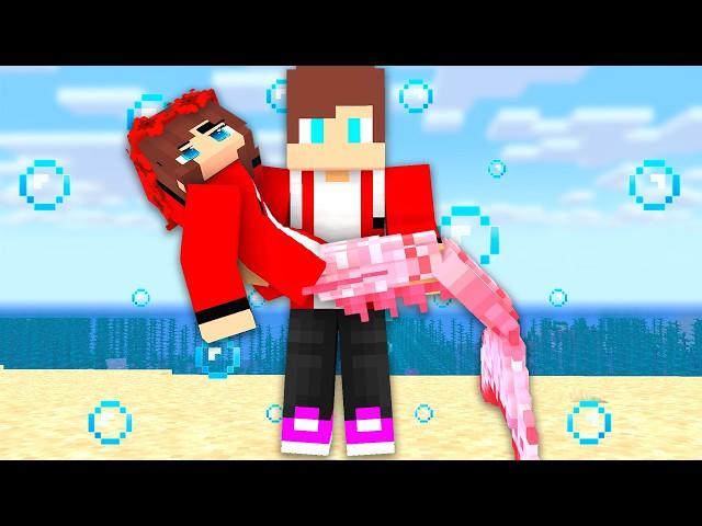 JJ SISTER IS A CUTE LITTLE MERMAID. MAIZEN : JJ and  Mikey In Minecraft Animation