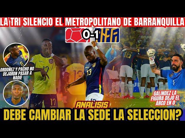 LA TRI SILENCIO EL METROPOLITANO DE BARRANQUILLA - DEBE CAMBIAR DE SEDE LA SELECCION DE ECUADOR?