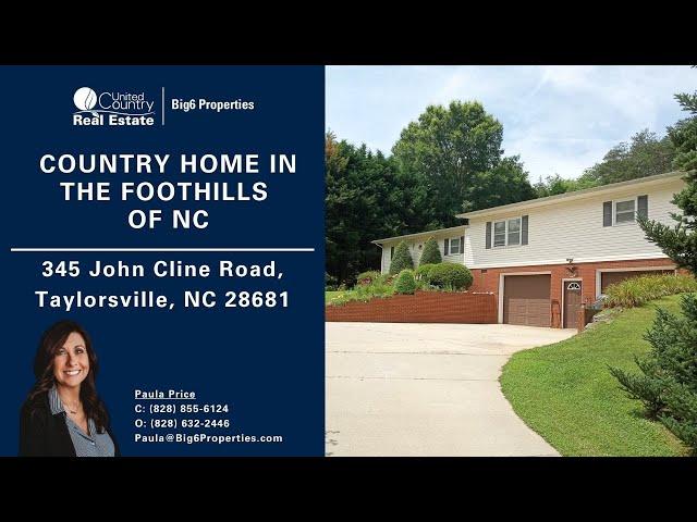 Country Home on 2.35+/- AC in Foothills of NC | Big6 Properties