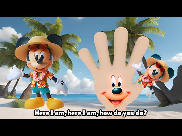 MICKEY MOUSE SUMMER FINGER FAMILY and Nursery Rhymes For Kids