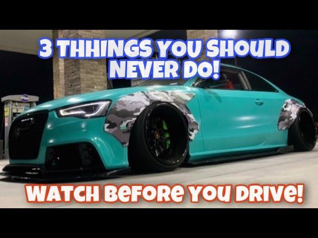 3 THINGS YOU SHOULD NEVER DO TO YOUR AUDI OR Volkswagen WATCH BEFORE YOU DRIVE!!! (Any Car)